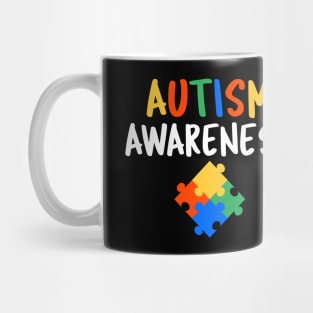 Cute Autism Awareness Colorful Puzzle Mug